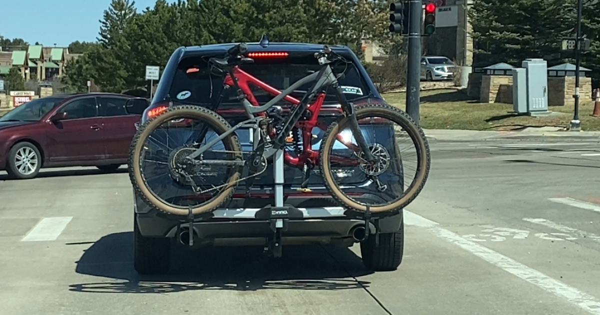 Bike rack covers license plate deals